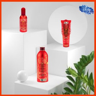 Sữa Tắm Xích Nước Hoa Ý Tesori Hoa Thanh Long Chai Nhôm Màu Đỏ 500ml Và Dây Xích 250ml