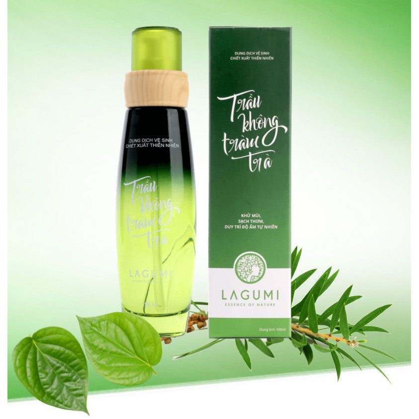 Dung Dịch Vệ Sinh Phụ Nữ Lagumi Trầu Không Tràm Trà 100% Thiên Nhiên - An Toàn Cho Bà Bầu