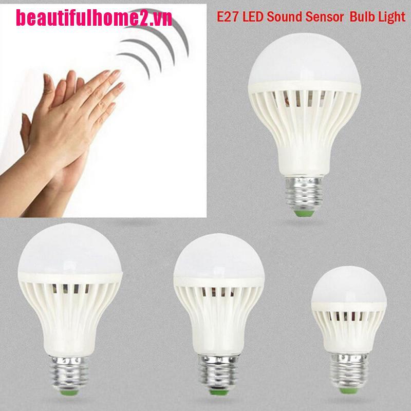 Bóng Đèn LED Pir Chuyển Động / Âm Thanh 220 / 110V 3W 5W 7W