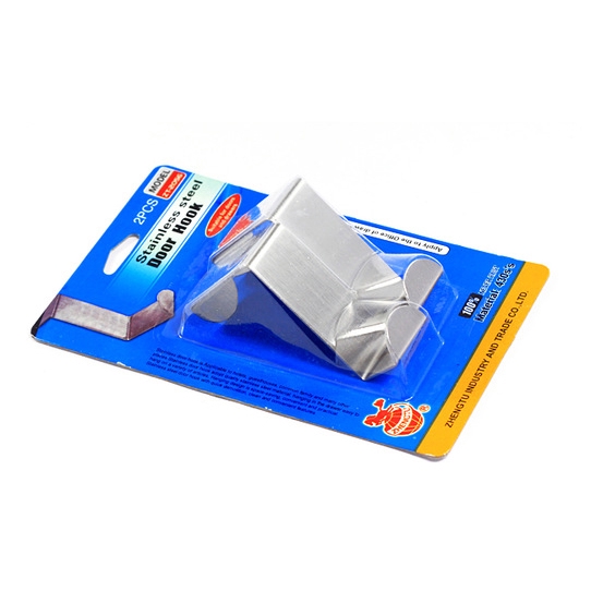 Set 2 Móc Treo Đồ Bằng Thép Không Gỉ Gắn Sau Cánh Cửa Lưng Đa Năng Sáng Tạo Không Để Lại Dấu Vết