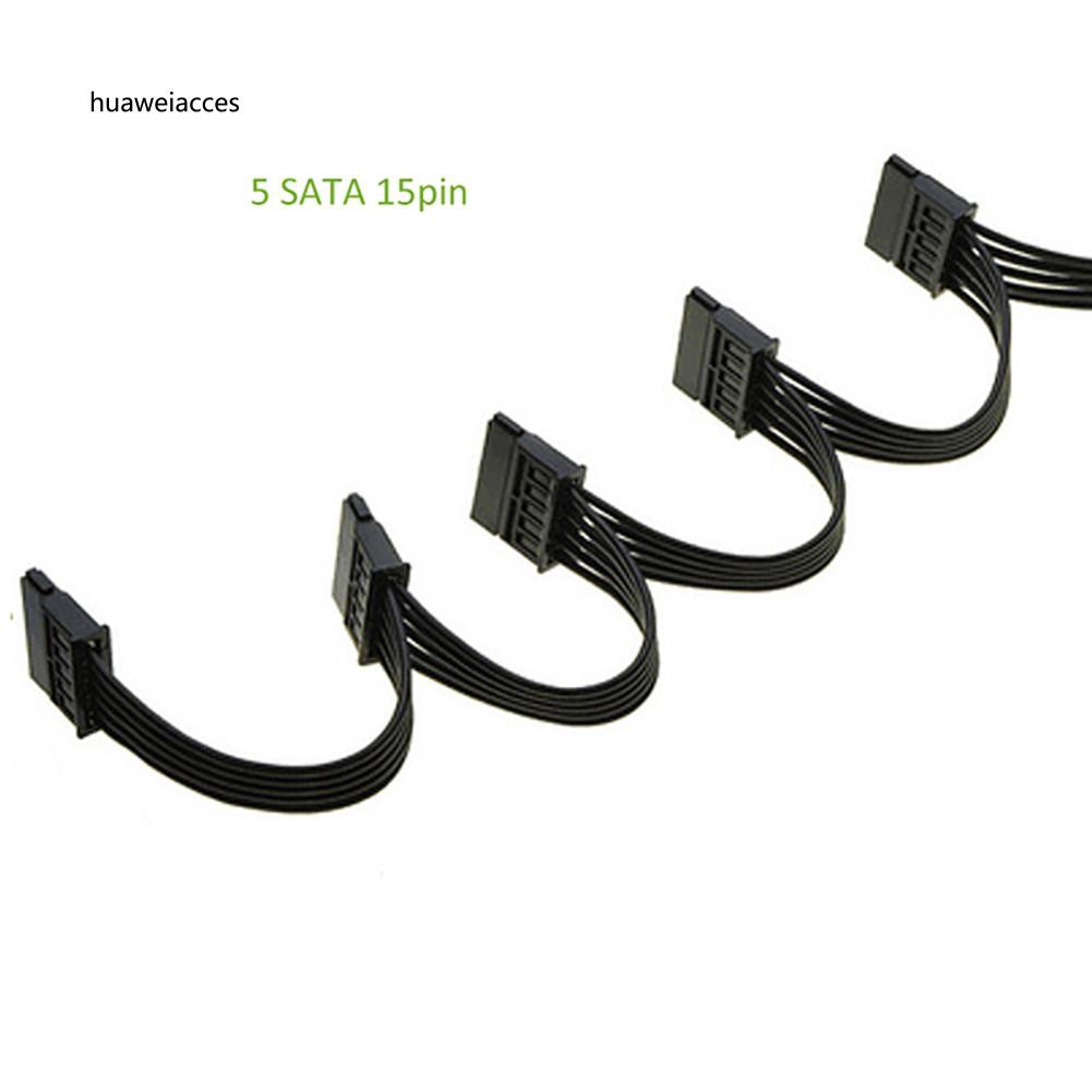 Dây cáp chia 4 pin 1 sang 5 IDE SATA 15Pin cho máy tính | BigBuy360 - bigbuy360.vn