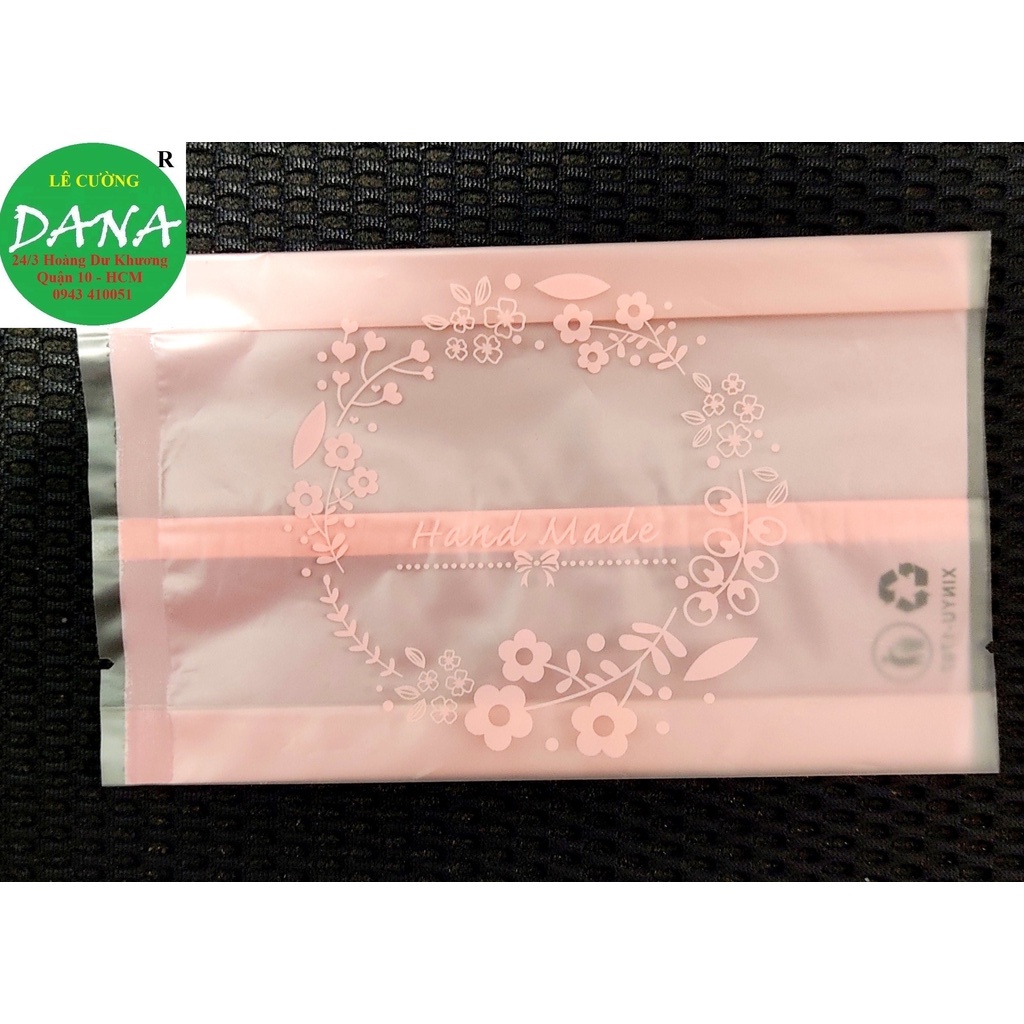 Túi trung thu 125g Vòng hoa trắng / hồng