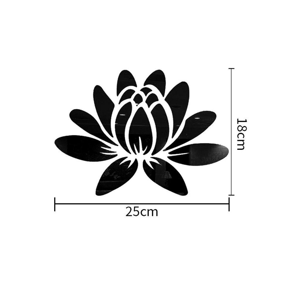 LONTIME Sticker Dán Tường Bằng Acrylic Với Họa Tiết 3D Hiệu Ứng Gươ