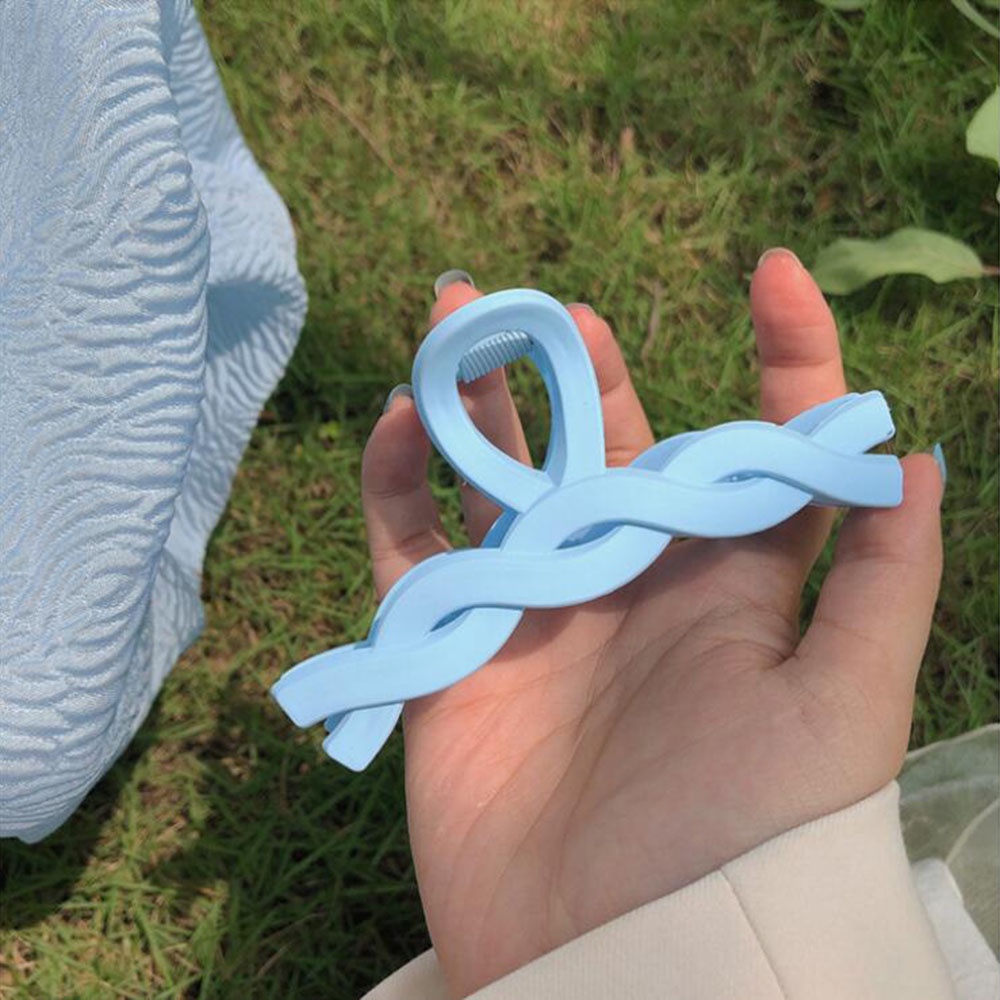 Kẹp Tóc Nhựa Resin Hình Xoắn Nhiều Màu Sắc Ngọt Ngào Cho Nữ