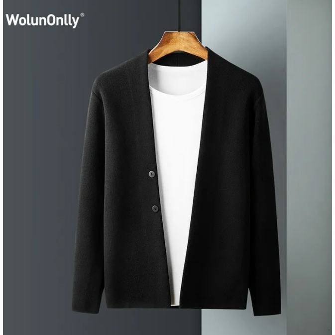 Áo khoác cardigan thiết kế mới kiểu dáng đơn giản thời trang mùa đông cho nam