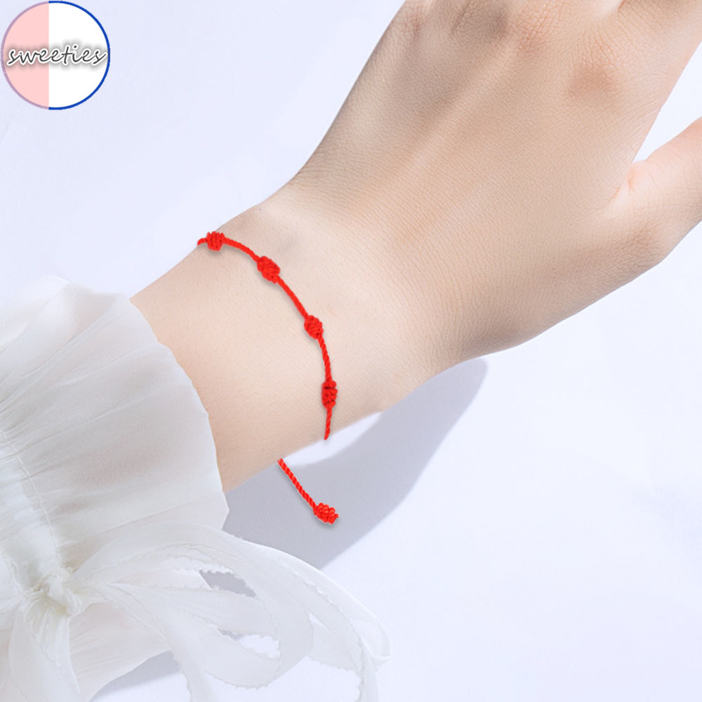 Vòng tay dây đỏ may mắn thời trang cho nữ