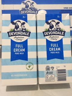 Sữa tươi Devondale thùng 6 hộp 2 lít