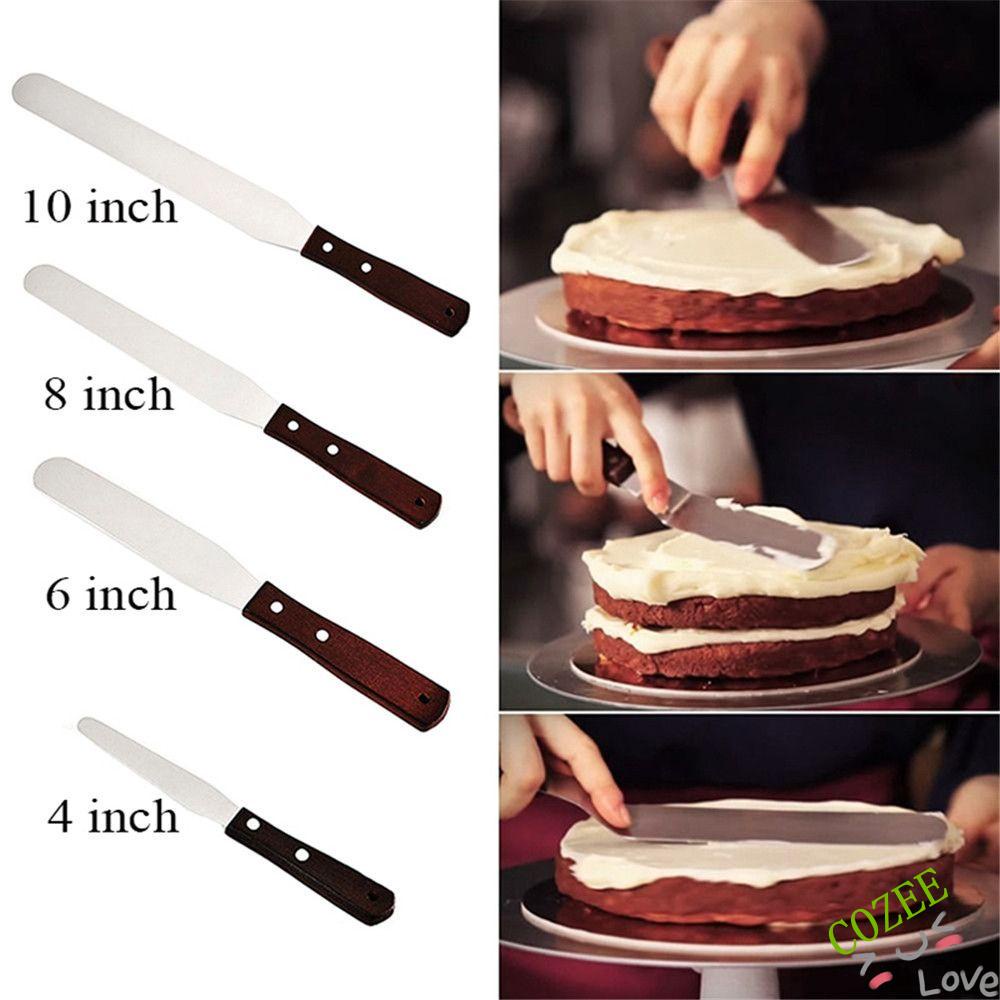 Dao chà láng bánh kem bằng thép không gỉ 4 / 6 / 8 / 10 Inch