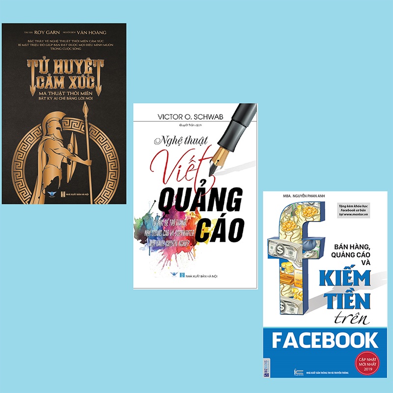 Sách - Combo Tử huyệt cảm xúc+ Bán hàng quảng cáo và kiếm tiền trên facebook + Nghệ thuật viết quảng cáo - Lẻ tùy chọn