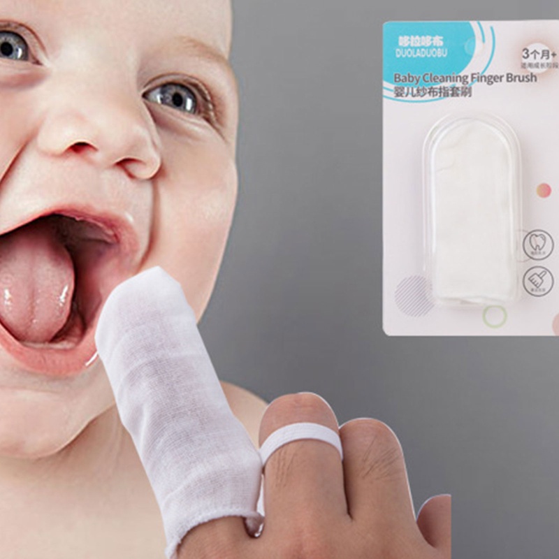 Bộ 6 Bàn Chải Gạc Làm Sạch Miệng Chăm Sóc Bé Sơ Sinh