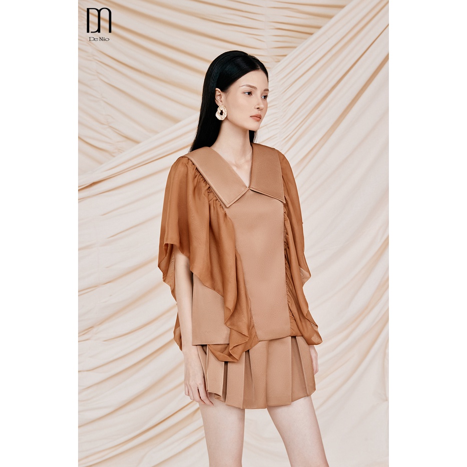 DeNio - Áo sơ mi tay nhún bèo