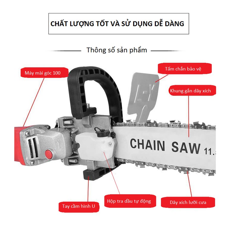 Bộ Lam Xích Gắn Máy Mài Máy Cắt Cầm Tay