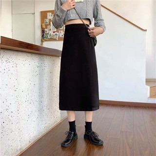 {Order bigsize,S-5xl}Chân váy ôm dáng dài basic - Hàng Quảng Châu