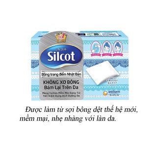 Bông tẩy trang Silcot 82 miếng 66x50mm