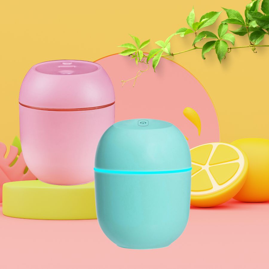 Máy Xông Tinh Dầu Mini AL 220ml Phun Sương Tạo Độ Ẩm Trong Phòng Ngủ Xe Hơi - Phòng Làm Việc Giữ Ẩm Lọc Và Mát Không Khí