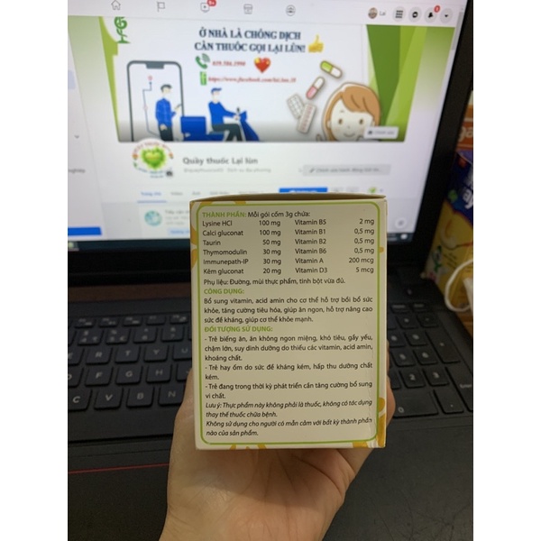 Combo 5hộp Cốm Bimikids  Ăn ngon tăng sức đề kháng