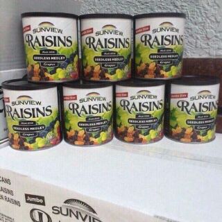 COMBO THÙNG 12 LON NHO KHÔ HỖN HỢP SUNVIEW RAISINS NHẬP MỸ