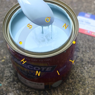 Sơn dầu màu xanh da trời hiệu HOMECOTE 800ml (Tập Đoàn TOA - Thái Lan) Sử dụng cho gỗ, tôn, sắt thép