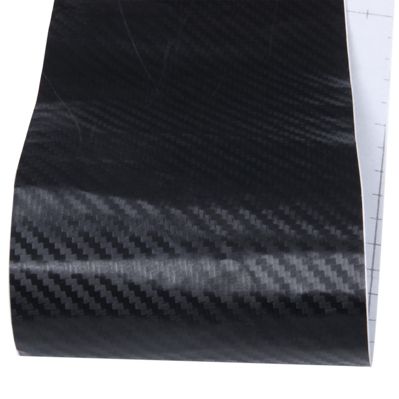 Car Vehicle DIY 3D Carbon Fiber Vinyl Wrap Roll Film Sticker Decal 70x10cm black