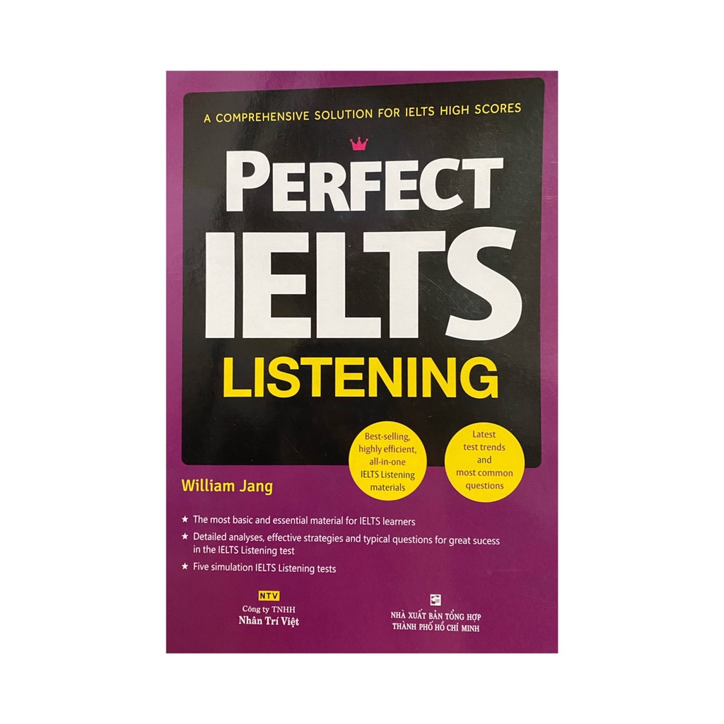 Sách - Perfect Ielts Listening ( Nhân Trí Việt ) - màu tím