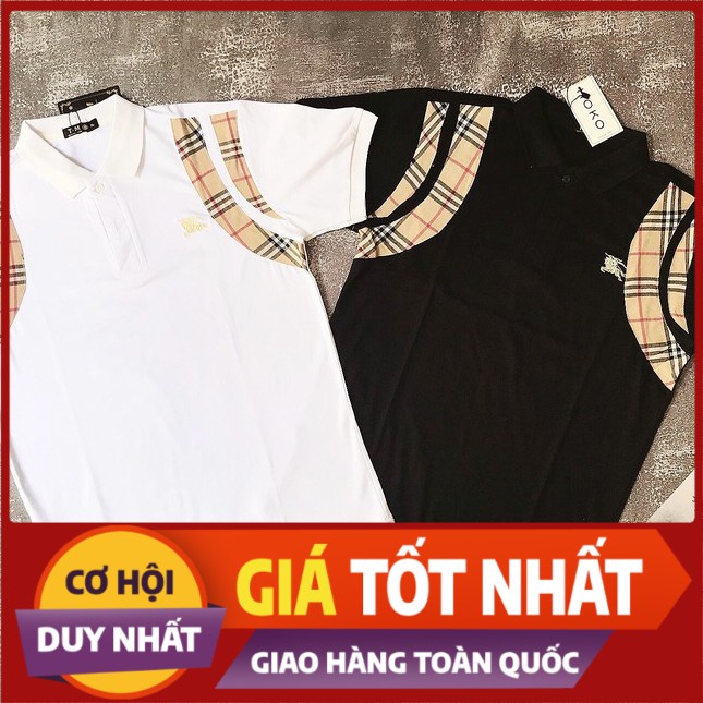 Ao polo nam,ao poloman,ao thun nam dep,ao phông nữ sọc viền nách logo ngực