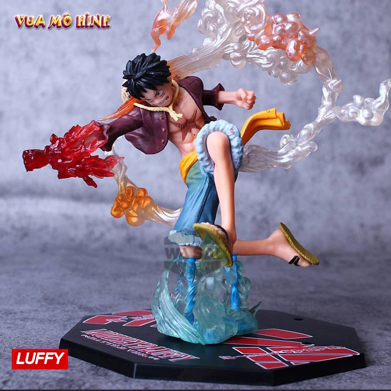 Mô hình One Piece - Figure One Piece Luffy Gear 2 haki cao 20cm hiệu ứng chiến đấu đặc biệt