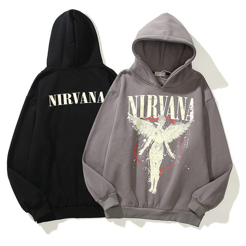 Áo Hoodie tay dài dáng rộng thiết kế năng động