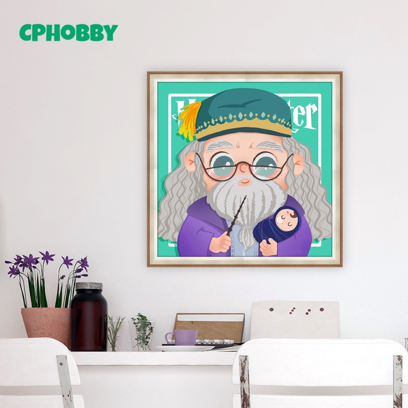 Bộ Tranh Đính Đá Tự Làm 30X30CM Hình Harry Potter Hoạt Hình