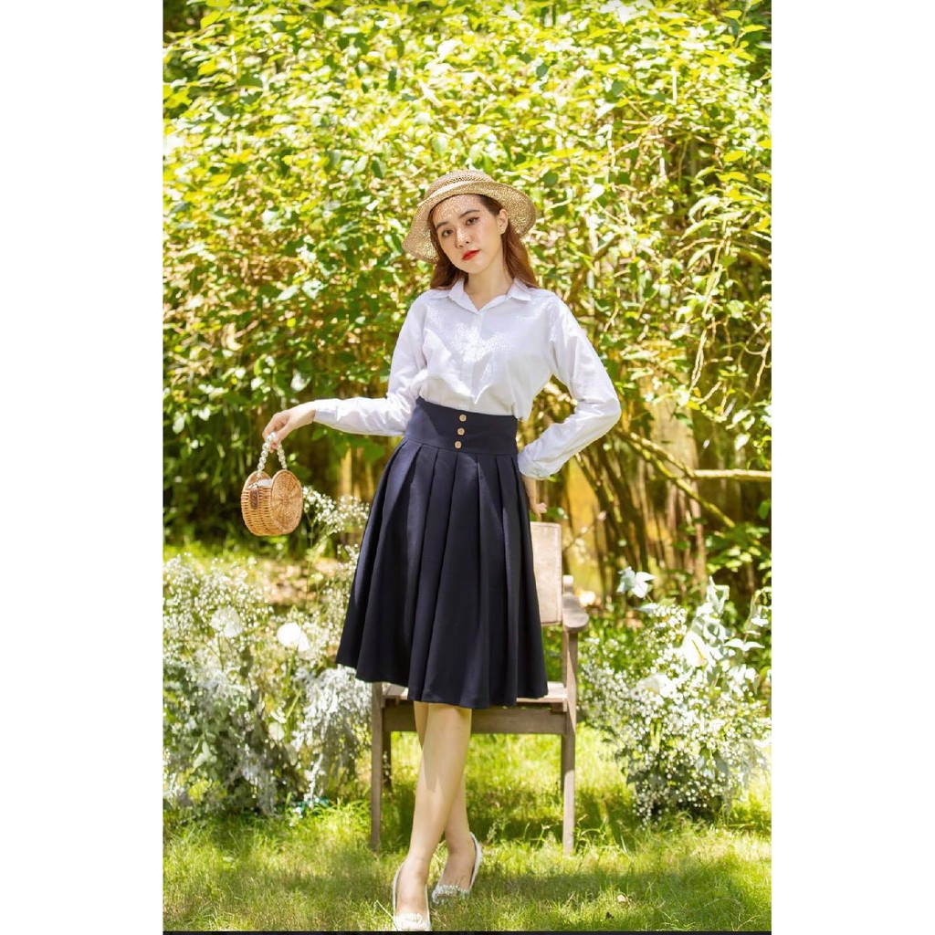 MINX - Váy Midi Pleated