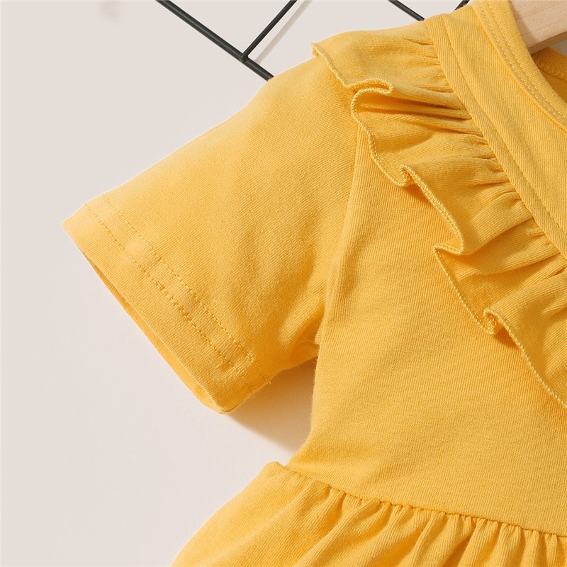 Đầm Mikrdoo cotton dự tiệc thời trang mùa hè dễ thương cho bé 0-2 tuổi