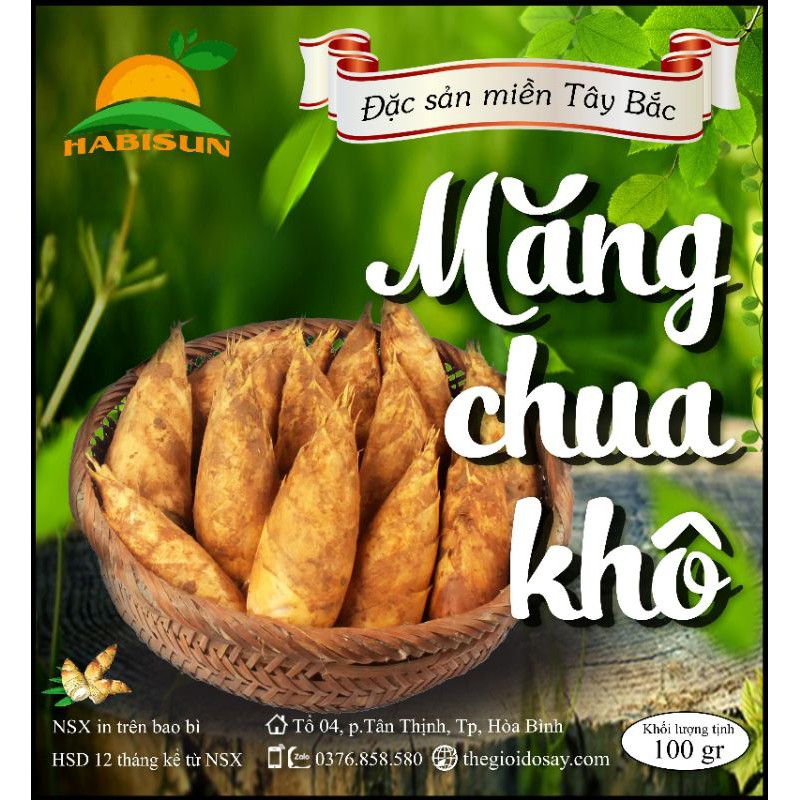 Măng chua khô đặc sản Tây Bắc @