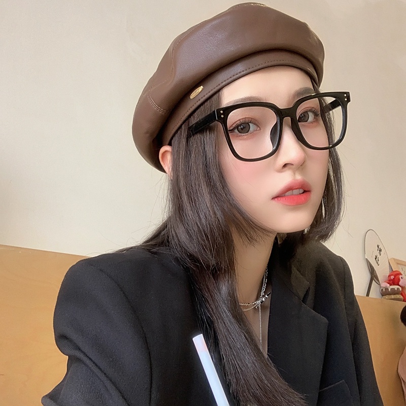 Mũ Beret Da Thời Trang Dành Cho Nữ
