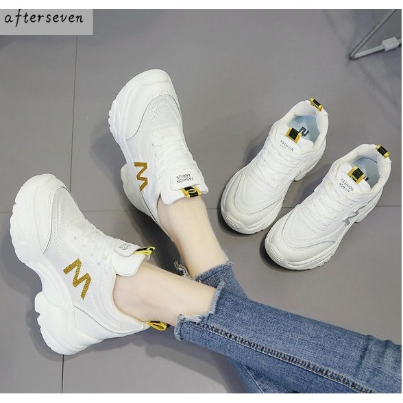 [Mã FADI5K245 giảm 5K đơn 0đ] FREESHIP 50K Giày Độn Đế 8cm Chất đẹp Chữ M cực chất ( Form rộng lùi lại 1 size) | BigBuy360 - bigbuy360.vn