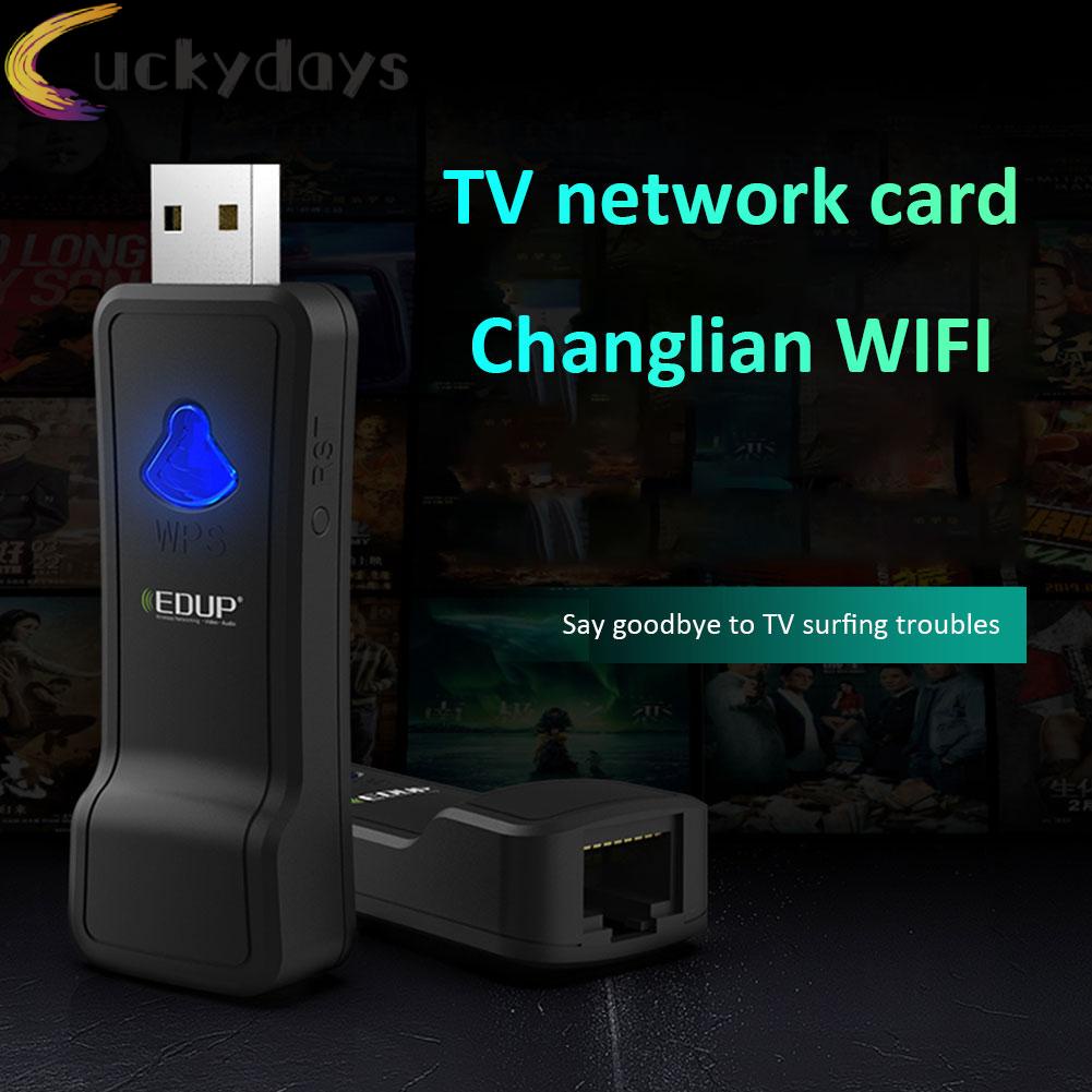 LUCKYDAYS EDUP USB WiFi Wireless Adapter 300Mbps 2.4Ghz TV Network Card LAN Receiver | BigBuy360 - bigbuy360.vn