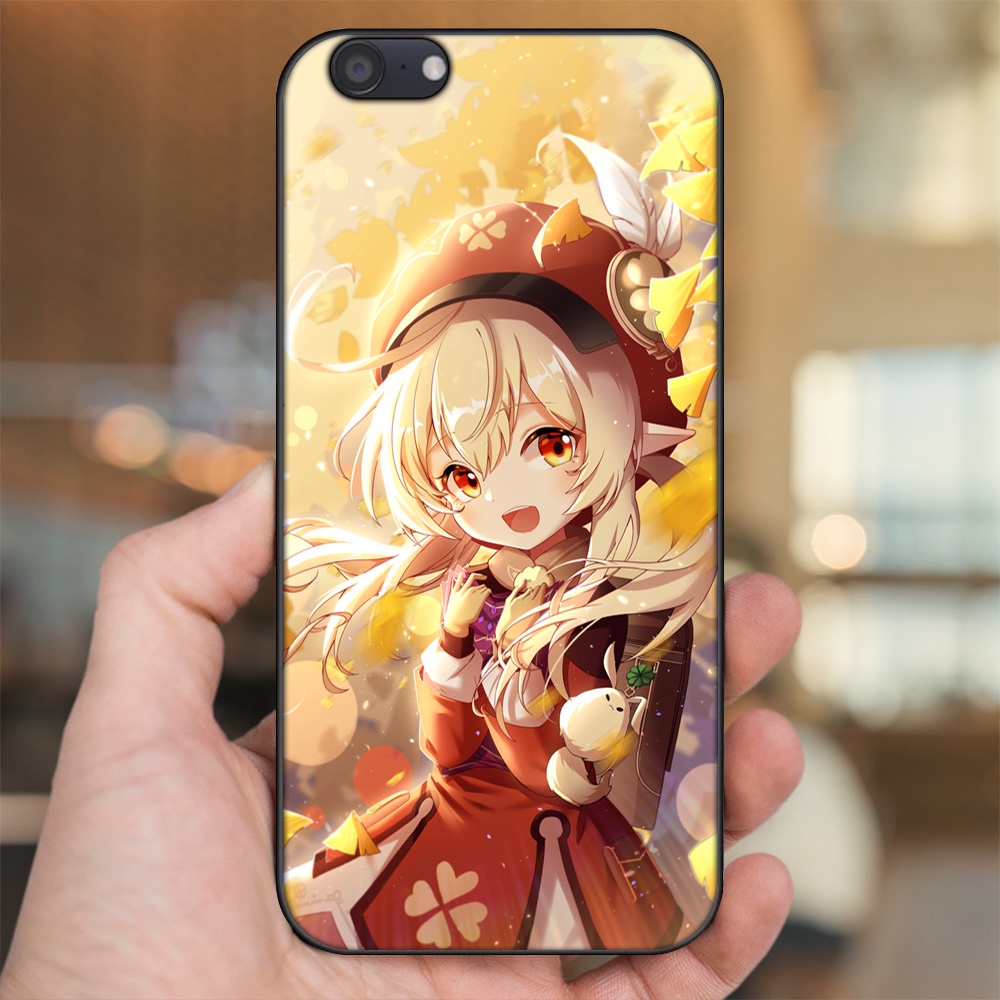 Ốp lưng Oppo A71 viền đen in hình Klee Genshin Impact