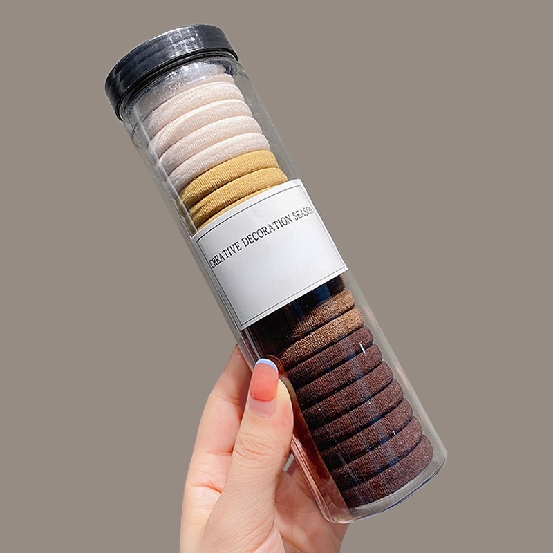 Set 20/50 Dây Buộc Tóc Cao Su Co Giãn Phong Cách Hàn Quốc Mới 2022 Dành Cho Nữ