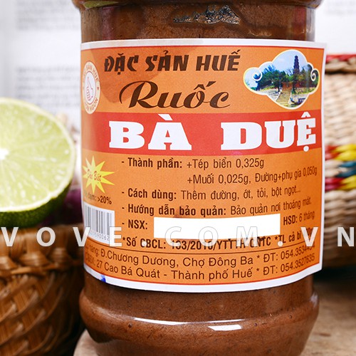 Mắm ruốc Huế Bà Duệ, (chuyên bún bò) hủ 400gr