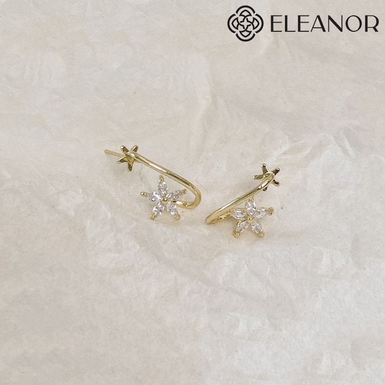 Bông tai nữ Eleanor Accessories ngọc trai nhân tạo phụ kiện trang sức quý phái