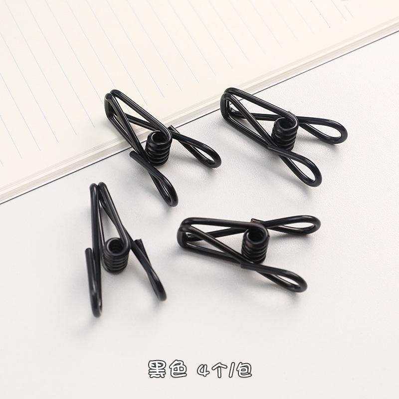 Set 2 Kẹp Kim Loại Phơi Quần Áo Đa Năng Chống Gió Màu Kẹo Ngọt