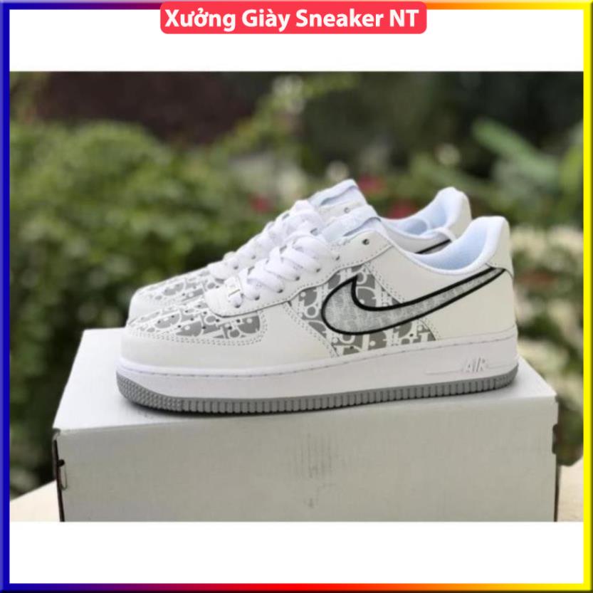 Giày thể thao nike_dior đế xám đê đen, Giày sneaker nam nữ AF1 dior cao cấp Full Box Bill | BigBuy360 - bigbuy360.vn