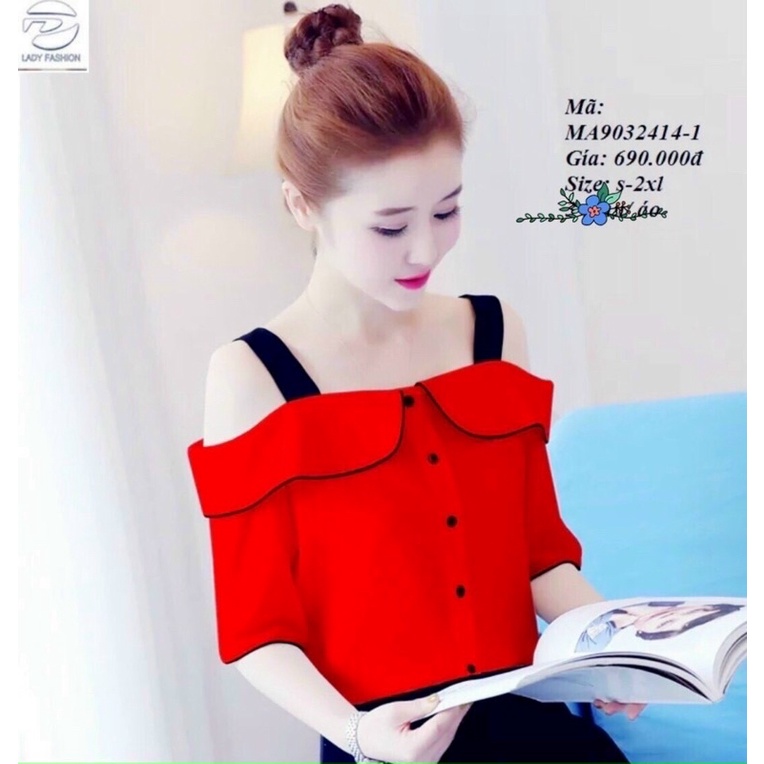 🌻🌻🌻SÉT BỘ ĐÙI CÁT HÀN ÁO 2 DÂY CÓ LÁ CỔ QUÁ ĐẸP :d :d :d 4 MÀU Y HÌNH .