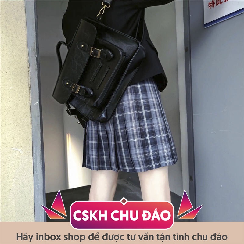 Cặp sách JK da trơn đeo chéo thủy thủ dễ thương phong cách học sinh Nhật Bản C00066