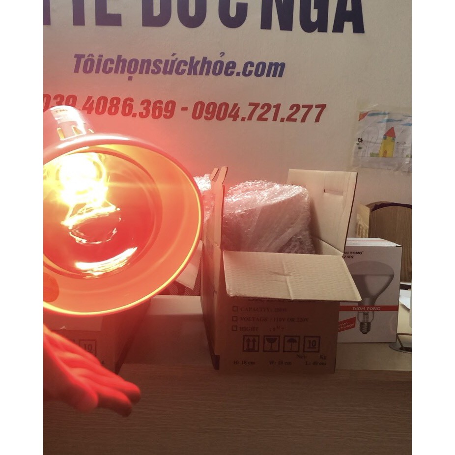 Đèn hồng ngoại chân cao  kèm bóng