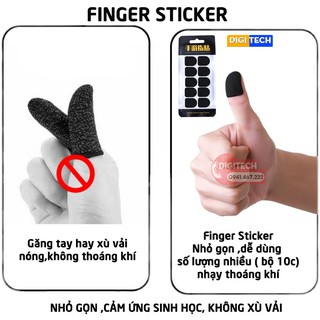 Finger Sticker Miếng dán cảm ứng ngón tay điện sinh học thế hệ mới, cực nhạy chơi game PUBG, liên quân cực thích 3