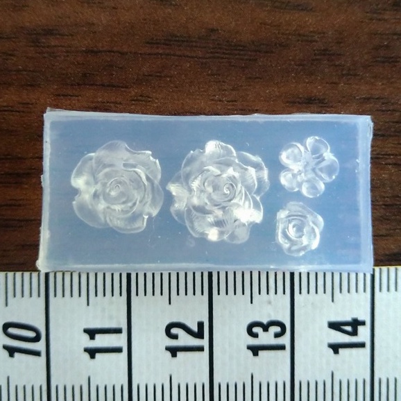 DIY - Khuôn đúc trang sức resin, làm charm trang trí nail - Hoa nhiều kiểu/ Khuôn chữ nhật