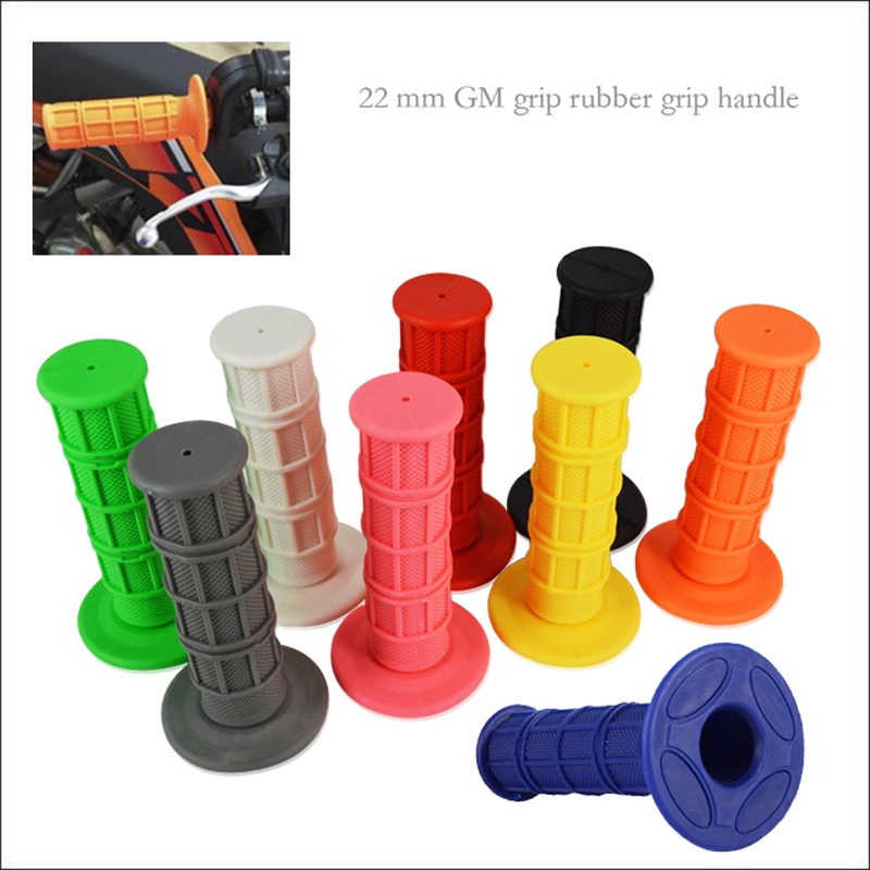 Đa Năng 9 Màu Xe Máy Cao Su Mềm 22mm 7 / 8 "Tay Cầm Cho Xe Honda Kawasaki Yamaha Suzuki KTM BMW MX Pit Dirt Bike