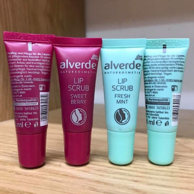 Tẩy da chết môi Alverde hữu cơ