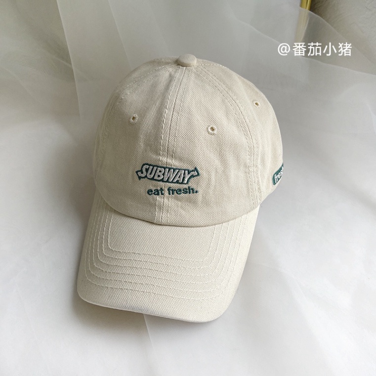 Mũ lưỡi trai SUBWAY chất liệu vải kaki cao cấp, form mềm, phong cách nón lưỡi trai thời trang Hayna Hats M100