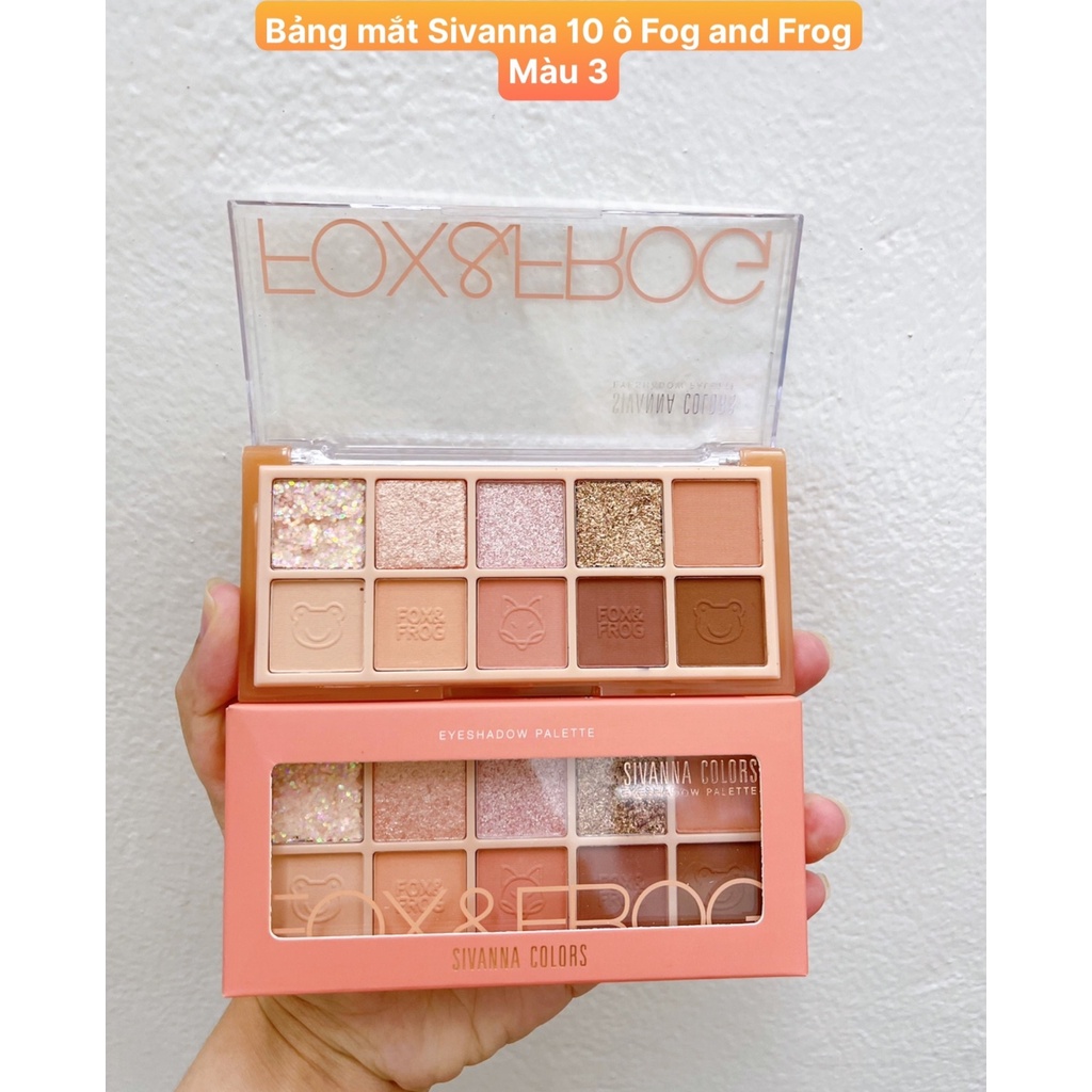 Bảng Mắt 10 Ô Sivanna Colors Fox &amp; Frog Eyeshadow Palette