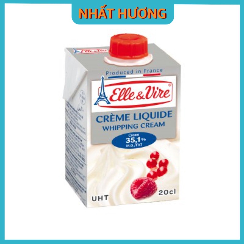 Kem Tươi Làm Bánh Elle vire 200ml